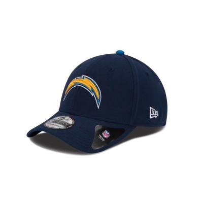 Blue Los Angeles Chargers Hat - New Era NFL Team Classic 39THIRTY Stretch Fit Caps USA2689451
